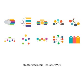 Infographic Shape Fullcolor Element Set