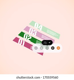 Infographic shapes - stripes for infographics | business background | banners | business techno icon