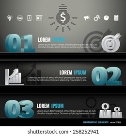 Infographic shelf modern design 3d template business icons