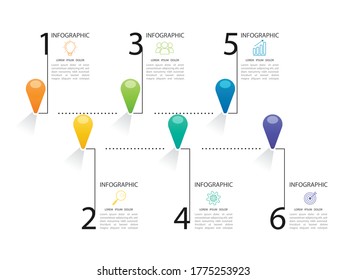 infographic showing report, statistic and a box with insert text