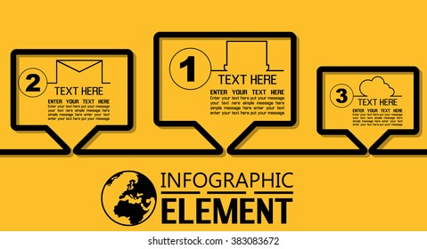 INFOGRAPHIC SIMPLE TEMPLATE WITH STEPS PARTS OPTIONS COMICS