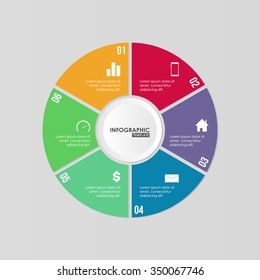 Infographic - Six Option Circle