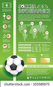 infographic soccer vector