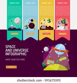 Infographic Space and Universe