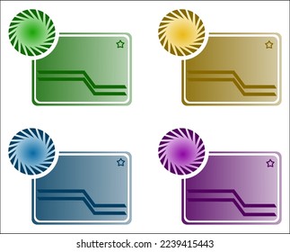 Infographic Square Gradient Box. Infographic Elements