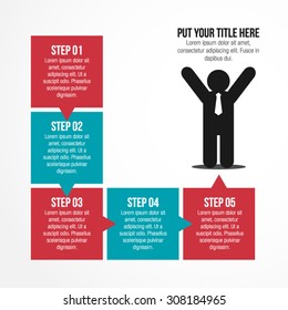 Infographic Square Step By Step To Success