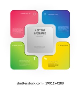 Infographic square. The triangle diagram is divided into 4 parts.
Business strategy, project development schedule, or training stages. Flat design.