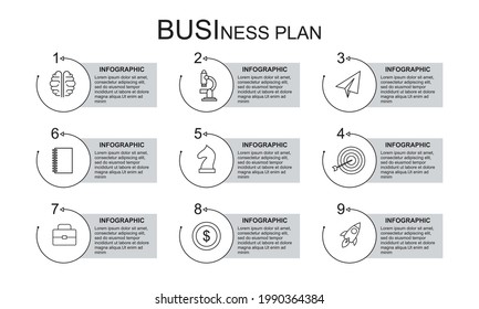 Infographic startup milestone design template concept illustration
