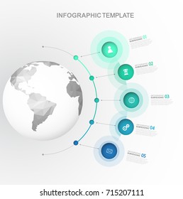 Infographic startup milestones time line vector template.