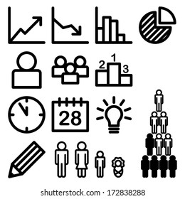 Infographic and statistic icons