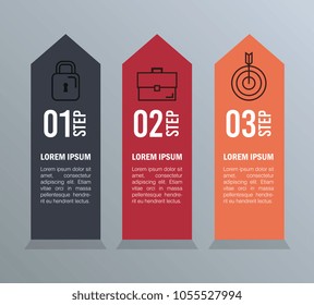 infographic statistics with business elements