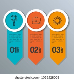 infographic statistics with business elements