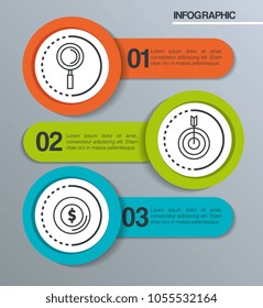 infographic statistics with business elements