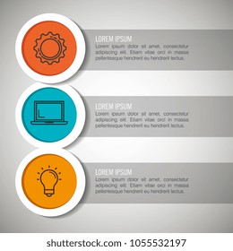 infographic statistics with business elements