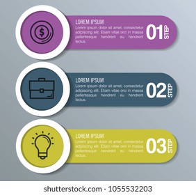 infographic statistics with business elements