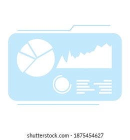 infographic statistics in rv display vector illustration design