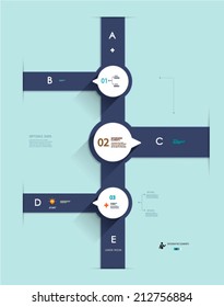 Infographic step by step template,can be used for infographics,number banners,graphic for website layout 