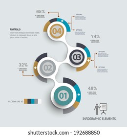 Infographic step by step template.vector illustration can be used for workflow layout, diagram, number options, web design, infographics.