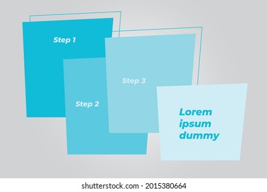 Infographic Steps banner poster template