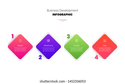 Infographic Steps Business template Design