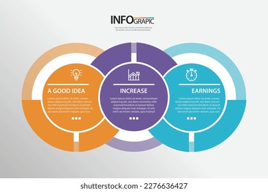 Diseño plano de la colección de pasos infográficos. Se puede utilizar para diseño de flujo de trabajo, diagrama, opciones de paso de negocios, banner, diseño web - Vector 