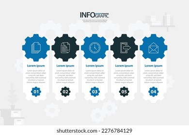 Infographic steps collection flat design. Can be used for workflow layout, diagram, business step options, banner, web design - Vector 