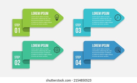 Infographic steps concept creative banner design