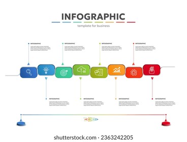 Infographic  Steps  template business.   presentation Concept Timeline diagram , vector 