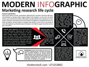 Infographic strict design vector and marketing icons can be used for workflow layout, diagram, annual report, web design. Business concept with 4 options, steps or processes.