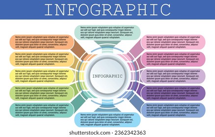 Pestañas infográficas para el diseño de vectores