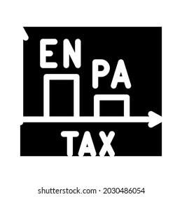 infographic tax glyph icon vector. infographic tax sign. isolated contour symbol black illustration