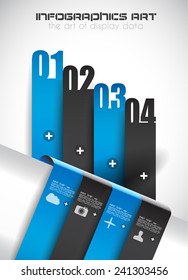 Infographic teamwork and brainsotrming with Flat style. A lot of design elements are included: computers, mobile devices, desk supplies, pencil,coffee mug, sheets, documents and so on