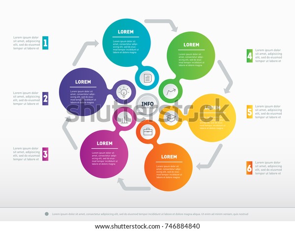 Infographic Technology Education Process 6 Steps Stock Vector Royalty Free 746884840,2 Bedroom Apartment Layout Design