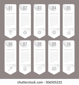 infographic template 10 options