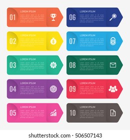 infographic template 10 options