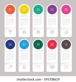 Infografik Vorlage 10 Optionen