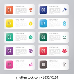 infographic template 10 options