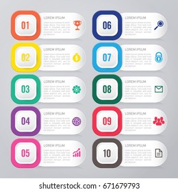 infographic template 10 options