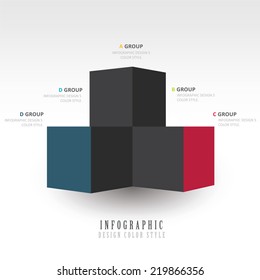 infographic template  2 color
