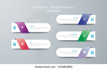 Infographic template with 2 options, workflow, process chart,Timeline infographics design vector can be used for workflow layout, diagram, annual report, web design, steps or processes. - Vector