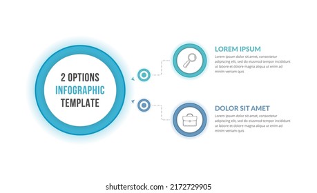 Infographic template with 2 steps, workflow, process chart, vector eps10 illustration