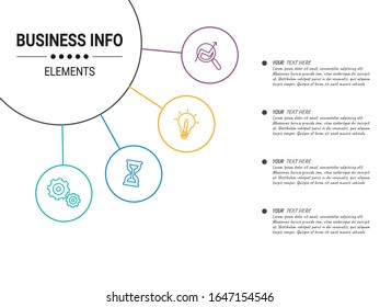 Plantilla de infografía con 3, 4, 5, 6 pasos o opciones, flujo de trabajo, gráfico de procesos, vectoriales10 ilustración