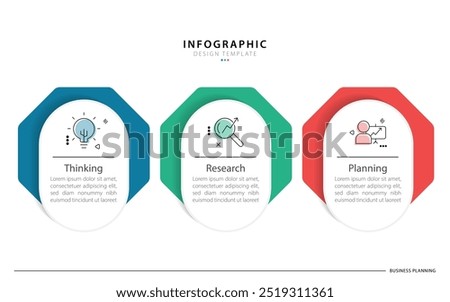 Infographic template 3 Step timeline journey isolated background, Data visualization flat simple design. presentation graph. Business timeline creator 3 options, vector illustration.