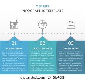 Infographic template with 3 steps, workflow, process chart, vector eps10 illustration