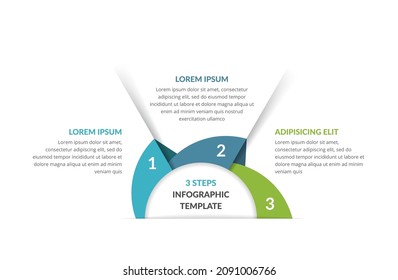 Infographic template with 3 steps, workflow, process chart, vector eps10 illustration