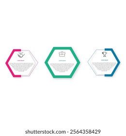 Infographic template 3 Timeline steps journey isolated background, Data visualization has a simple flat design. presentation chart