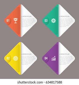infographic template 4 options