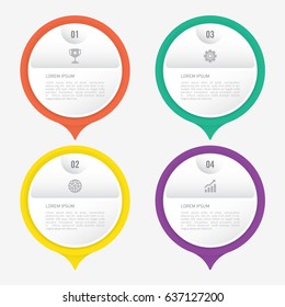 infographic template 4 options