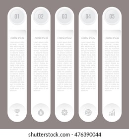 infographic template 5 options