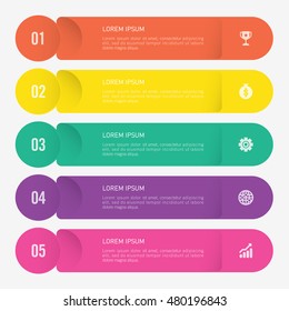 infographic template 5 options